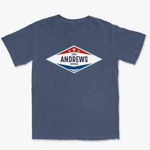 Andrews Indiana Diamond Star Premium Heavyweight T-shirt