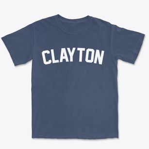 Clayton Iowa Classic Curve Premium Heavyweight T-shirt