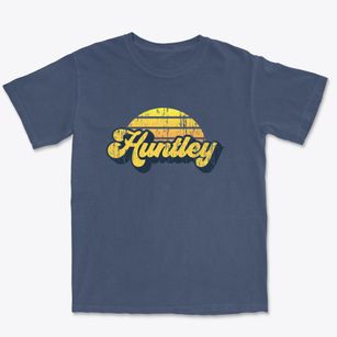 Huntley Illinois Sublime Sunset Premium Heavyweight T-shirt