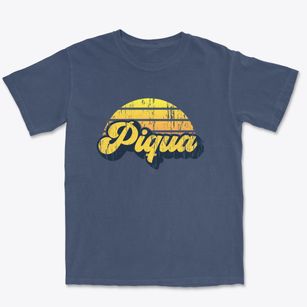 Piqua Kansas Sublime Sunset Premium Heavyweight T-shirt