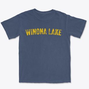 Winona Lake Indiana Timeless Retro Premium Heavyweight T-shirt