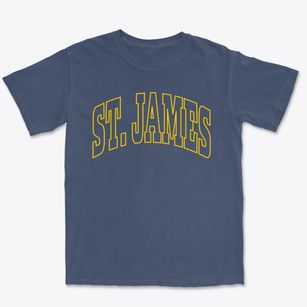 St. James North Carolina Trendy Block Premium Heavyweight T-shirt