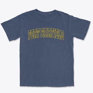 Fort Fairfield Maine Trendy Block Premium Heavyweight T-shirt