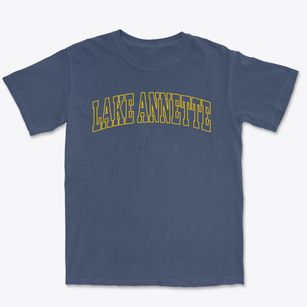 Lake Annette Missouri Trendy Block Premium Heavyweight T-shirt
