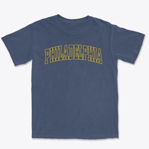 Philadelphia Pennsylvania Trendy Block Premium Heavyweight T-shirt