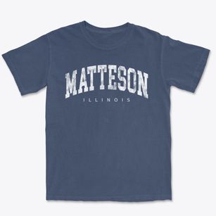 Matteson Illinois Urban Vibe Premium Heavyweight T-shirt
