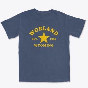 Worland Wyoming Star Premium Heavyweight T-shirt