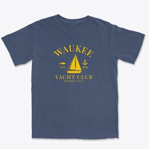 Waukee Iowa Yacht Club Premium Heavyweight T-shirt