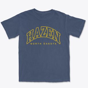 Hazen North Dakota Inline Premium Heavyweight T-shirt