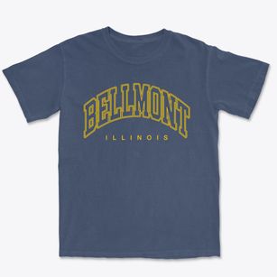 Bellmont Illinois Inline Premium Heavyweight T-shirt