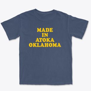 Atoka Oklahoma Classic 70s Premium Heavyweight T-shirt