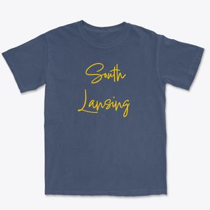 South Lansing New York Freestyle Premium Heavyweight T-shirt