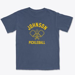 Johnson North Dakota Pickleball Premium Heavyweight T-shirt