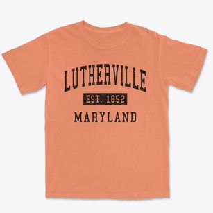 Lutherville Maryland Classic Established Premium Heavyweight T-shirt