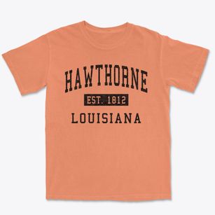 Hawthorne Louisiana Classic Established Premium Heavyweight T-shirt