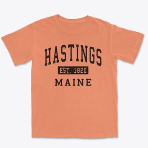 Hastings Maine Classic Established Premium Heavyweight T-shirt