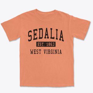 Sedalia West Virginia Classic Established Premium Heavyweight T-shirt