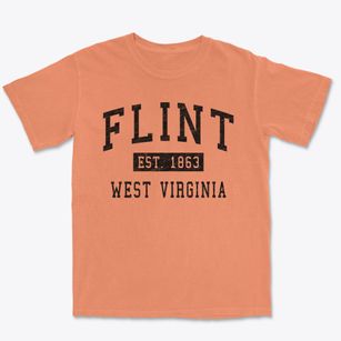 Flint West Virginia Classic Established Premium Heavyweight T-shirt
