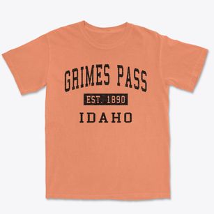 Grimes Pass Idaho Classic Established Premium Heavyweight T-shirt