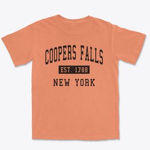 Coopers Falls New York Classic Established Premium Heavyweight T-shirt