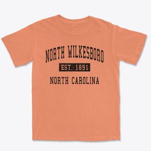 North Wilkesboro North Carolina Classic Established Premium Heavyweight T-shirt
