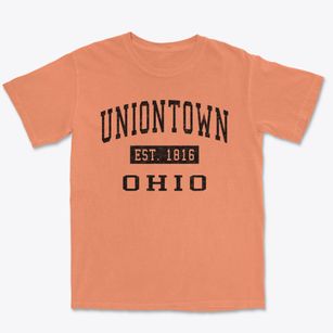 Uniontown Ohio Classic Established Premium Heavyweight T-shirt