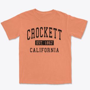 Crockett California Classic Established Premium Heavyweight T-shirt
