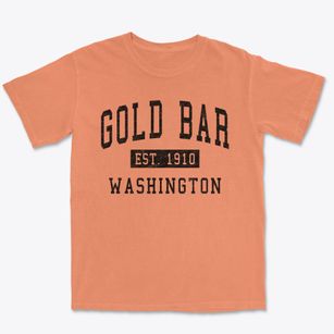 Gold Bar Washington Classic Established Premium Heavyweight T-shirt