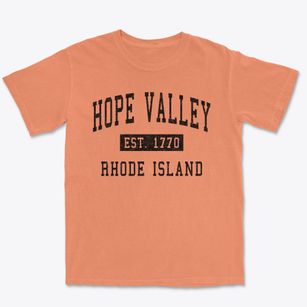 Hope Valley Rhode Island Classic Established Premium Heavyweight T-shirt