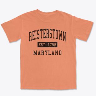 Reisterstown Maryland Classic Established Premium Heavyweight T-shirt