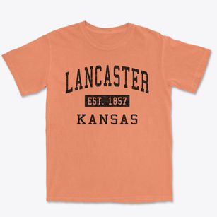 Lancaster Kansas Classic Established Premium Heavyweight T-shirt