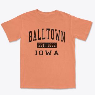 Balltown Iowa Classic Established Premium Heavyweight T-shirt