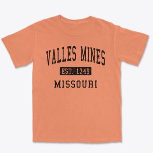 Valles Mines Missouri Classic Established Premium Heavyweight T-shirt