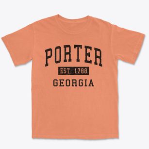 Porter Georgia Classic Established Premium Heavyweight T-shirt