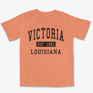 Victoria Louisiana Classic Established Premium Heavyweight T-shirt