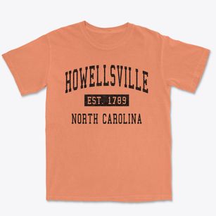 Howellsville North Carolina Classic Established Premium Heavyweight T-shirt