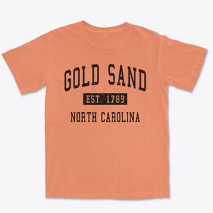 Gold Sand North Carolina Classic Established Premium Heavyweight T-shirt