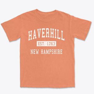 Haverhill New Hampshire Classic Established Premium Heavyweight T-shirt