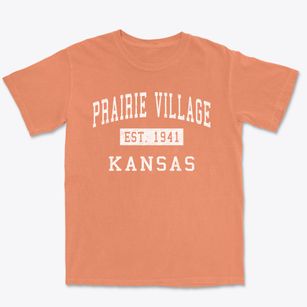 Prairie Village Kansas Classic Established Premium Heavyweight T-shirt