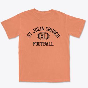 St Julia Church Classic Football Premium Heavyweight T-shirt