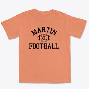 Martin Junior High School Classic Football Premium Heavyweight T-shirt