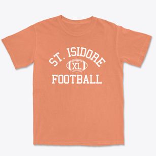 St. Isidore Parish Classic Football Premium Heavyweight T-shirt