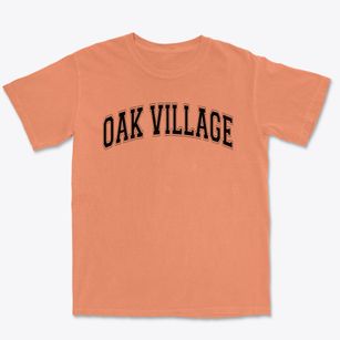 Oak Village Middle School Varsity Arch Premium Heavyweight T-shirt