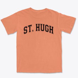 Saint Hugh Catholic School Varsity Arch Premium Heavyweight T-shirt