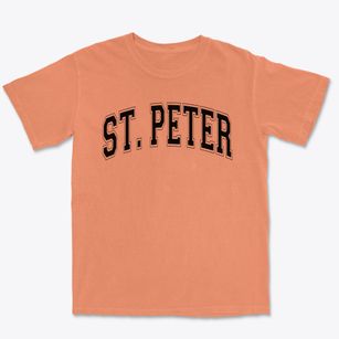 Saint Peter Claver School Varsity Arch Premium Heavyweight T-shirt