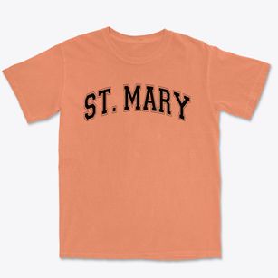 St Mary Parish Varsity Arch Premium Heavyweight T-shirt