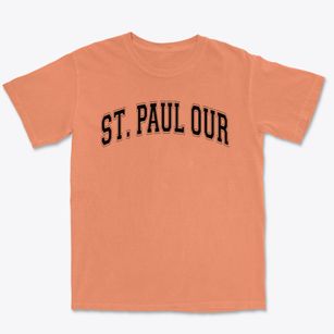Saint Paul Our Lady Of Vilna School Varsity Arch Premium Heavyweight T-shirt