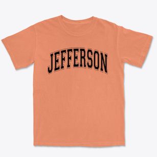 Jefferson Elementary School Varsity Arch Premium Heavyweight T-shirt