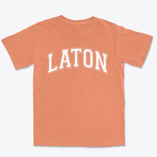 Laton Elementary School Varsity Arch Premium Heavyweight T-shirt
