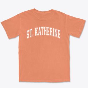 St Katherine Parish Varsity Arch Premium Heavyweight T-shirt